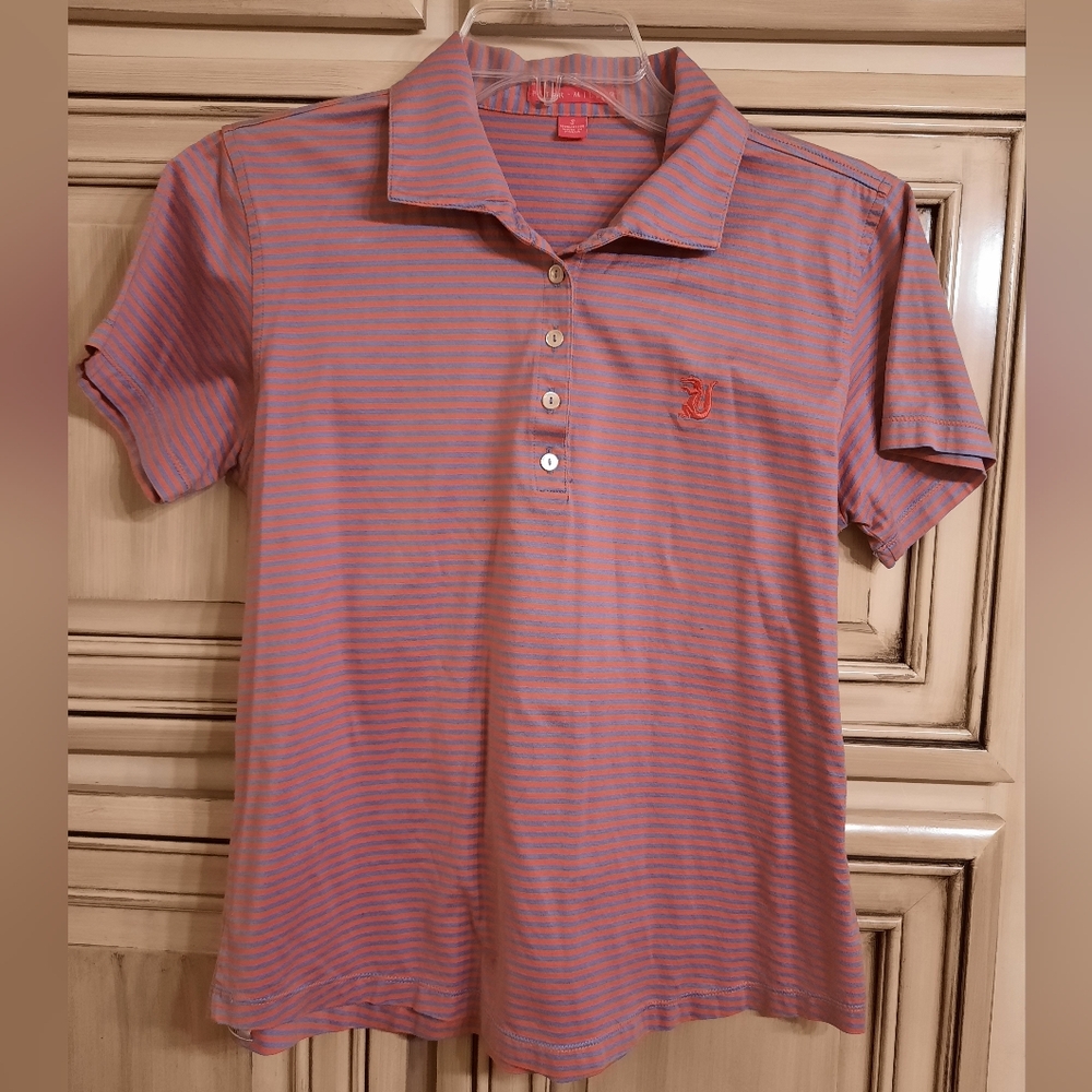 Womens Peter Millar Polo Shirt! Size Small -‎ Alligator Embroidered
